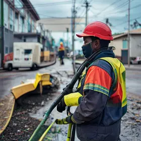trabalho diário dos agentes de limpeza urbana