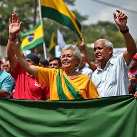 manifestantes em Roraima