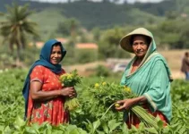 mulheres que cultivam