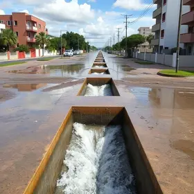 drenagem e limpeza