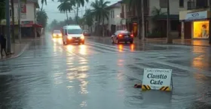 forte chuva