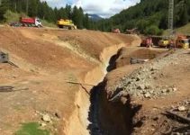 obras de drenagem no Monte Cristo